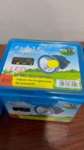 ไฟฉายคาดหัว - ตราช้าง RH 8805 ไฟฉาย LED 800w หน้ากว้าง 7cm ลุยฝนได้ ส่องไกล กดแสงสว่างมาก-น้อย-sos