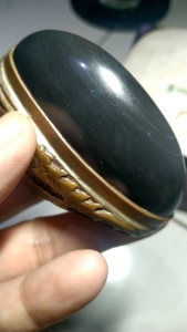 Batu Akik Kecubung Tanduk Motif Puser Bumi Natural Unik dan Antik