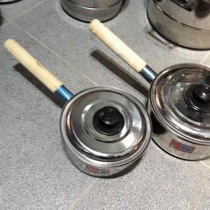 Panci Susu Tutup Stainles Handle Kayu CUCI GUDANG MURAH COD