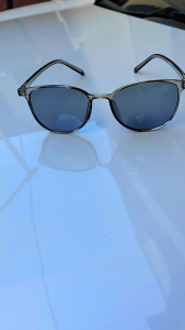 Kacamata Plus Baca & Jalan Lensa Anti Radiasi Double Fokus Frame Grey Transparan Pria & Wanita