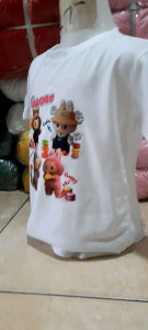 Atasan Kaos Anak Labubu Macaron Lucu