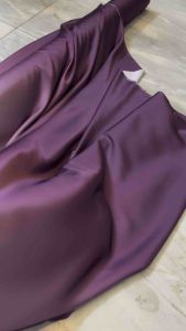 Bahan Kain Satin Armany Silk Gradasi Ombre High Quality Warna Wine Burgundy