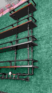 ชั้นโชว์ PipeLoft Style 200cm - เครื่องดื่ม 2 มิตร เครื่องดื่ม รูปแบบ PipeLoft Style