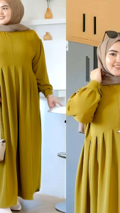 Gamis Polos Busui Friendly Plus Size/BIGG SIZE Zipper Depan