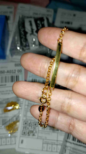 legit silver italy925 gold plated elegant id womens bracelet