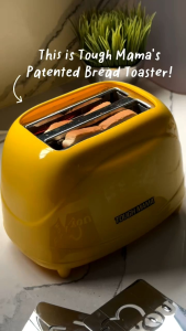 Tough Mama NTMBT-1 Original Patented Logo 2-Slice Bread Toaster with 4 set of Moulds NTMBT1