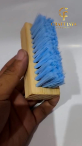 sikat sepatu kayu premium bulu halus