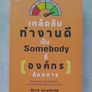 หนังสือแนะนำ เคล็ดลับทำงานดี เป็น Somebody ที่องค์กรต้องการ... ข้อคิดและแนวปฏิบัติเพื่อพิชิตความสำเร็จในอาชีพ มนุษย์เงินเดือน