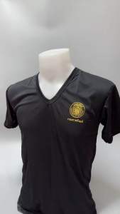 เสื้อยืด คอวี กรมราชทัณฑ์ ผ้าลื่นใส่สบาย ผ้าไมโครนาโน - ราคาเสื่อมสภาพ