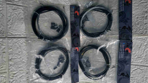 SAGMIT SHIFTER/BRAKE CABLE Dual/Per Pc. MTB/Road with Housing Sold by Pair Black See Video