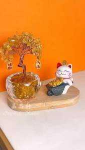 【现货】推金矿招财猫摆件 9cm 高|招财进宝 × 好运不断 × 生意兴隆|Gold-Mine Lucky Cat|Wealth • Prosperity • Good Fortune