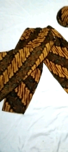 Celana Rok Anak Instan Motif Batik Coklat Sekar Jagat