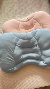 Kids Pillow Cooling Dual-Sided Ergonomic Pillow Machine Washable Breathable Anti-Mite Children Neck Support Sleeping