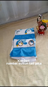 GORDEN SUSUN PITA MINIMALIS UNTUK PINTU DAN JENDELA BISA COD!!! UKURAN 105x220 Ring 10