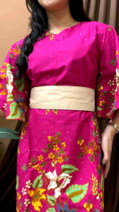 dress batik pesta bella - dress premium - dress terbaru - dress kekinian
