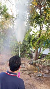 ก้านพ่นยาซิ่ง3หัว ก้านอลูมิเนียมน้ำหนักเบามือความยาว 90ซม.