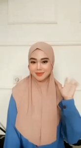Mels Hijab - Rami Tali (Jilbab Instan Dalily Bergo Non Pad Jersey Super) Kerudung simple Semi Sport Size M
