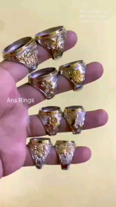 Grosir Ring Tanam Alpaka Super Kombinasi Gold
