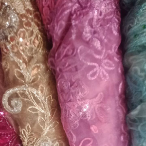 1 Meter burkat bordiran timbul y arahan kebaya modern terbaru