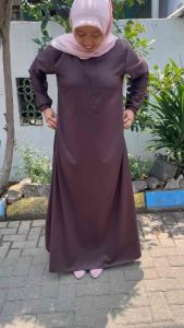 gamis polos syari bahan toyobo fodu