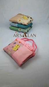 Mukena Anak Sajadah 2 in 1 | Motif Pita | Mukena Anak Rayon Lucu