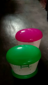 Tempat Sendok / Garpu Plastik cap jago. 2 Sekat Dengan Tutup