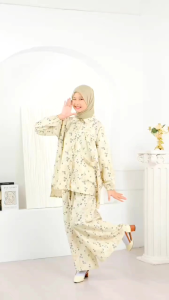 ONE SET CELANA CEWEK MUSLIM SETELAN KULOT CUTETRIK TERBARU BAJU MUSLIM ANAK DAN REMAJA DIZA BY CUTETRIK