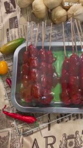 โมเดลไส้กรอกปลอม ไส้กรอกแดง ไส้กรอกแดงปลอม ไส้กรอกปลอม โมเดลอาหาร อาหารปลอม",