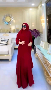 KEJORA DRESS SCRAF SYARI (SEGI 4 JUMBO POLOS)