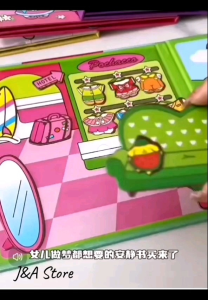 18cm*56cm Sanrio Magnetic Quiet Book Children Kids Handmade Diy Cut-Free Design三丽鸥磁力安静书免裁剪设计