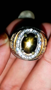 CINCIN PERMATA NATURAL BLACK STAR