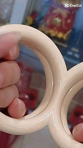 Vòng tay Nam nhựa giả Ngà Bản lớn mang lại May Mắn Hạnh phúc