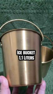 Gold Ice Bucket Set Three Sizes Stainless Steel Drinkware Barware Accessories