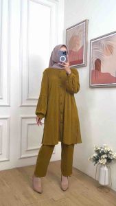Eurigo - Bertin Set Setelan Wanita Knit Rajut SetCel One set Wanita / 519-7107