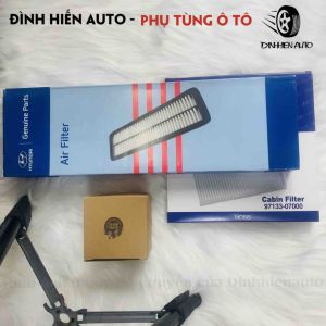 Lọc gió động cơ + lọc gió điều hoà Hyundai I10 (2013 ~ 2018) (Mã: 28113B4000 | 9713307000/07010)