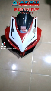 Cover Headlamp Kedok Topeng Honda All New CBR150R Model All New CBR 250 RR Merah List Putih