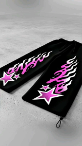 SMUSHKIDS Celana Skena Anak Panjang Gombrong Usia 7-12 Tahun Fleece Hitam VOL009