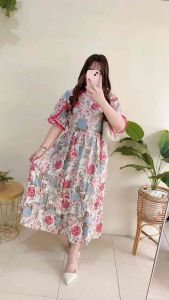 DRES KANCING YUNI MOTIF BUNGA BEST SELLER