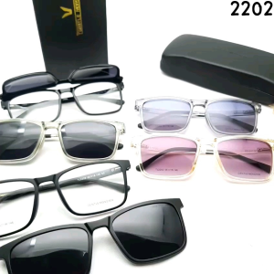 Kacamata Klip On Lensa Plus Minus Polaris Magnet Pria Wanita Free Cairan Pembersih