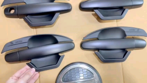 Paket Outer Handle Tank Cover Grand All New Yaris Lele 2014 2017 Hitam Chrome