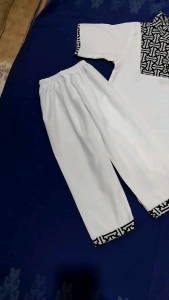 Setelan Baju Muslim Koko Kurta Anak Laki-Laki Motif Batik Dada || Usia 1-15 Tahun Bahan Polymicro Premium