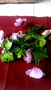 Tanaman Daun bunga rambat imitasi plastik/Bunga mawar/Tanaman artifisial