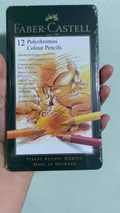 ดินสอสีไม้ กันน้ำ Faber-Castell Polychromos ขนาด 12 สี