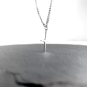 KALUNG RANTAI TITANIUM STEEL PRIA WANITA SILVER LIONTIN STAR BOYS ANTI KARAT TIDAK LUNTUR-CJR TITANIUM