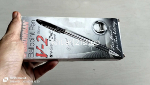 1 Pack Pulpen Snowman V-2/Ballpoint Pen Perpack isi 12 pcs