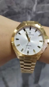 [Original] AF8112G GP-1 Lofoten Sapphire Mens Watch with Silver Dial and Gold Stainless Steel Bracelet | Official Warranty