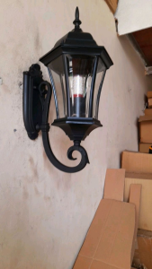 Garansi Lampu dinding outdoor waterproof Kode 1034 WB/S Hitam Tahan Air - Anti Karat
