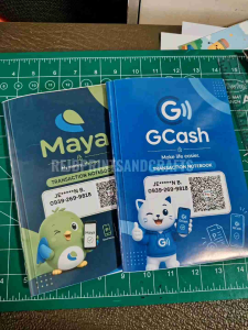 Maya Gcash E-Wallet Transaction Record Book A5 Size 20 Sheets Stapled Firmly Bound for Everyday Use