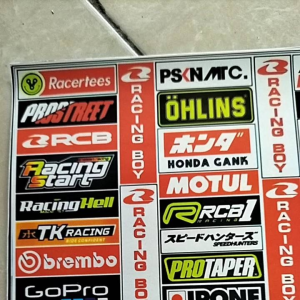 STIKER MOTOR RACING | STIKER PACK | STIKER ANTI AIR | STIKER VYNIL