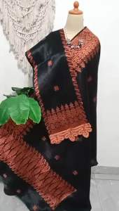 Songket Silungkang Full Kristal Premium Hitam Tembaga: Desain Elegan dan Kualitas Terbaik